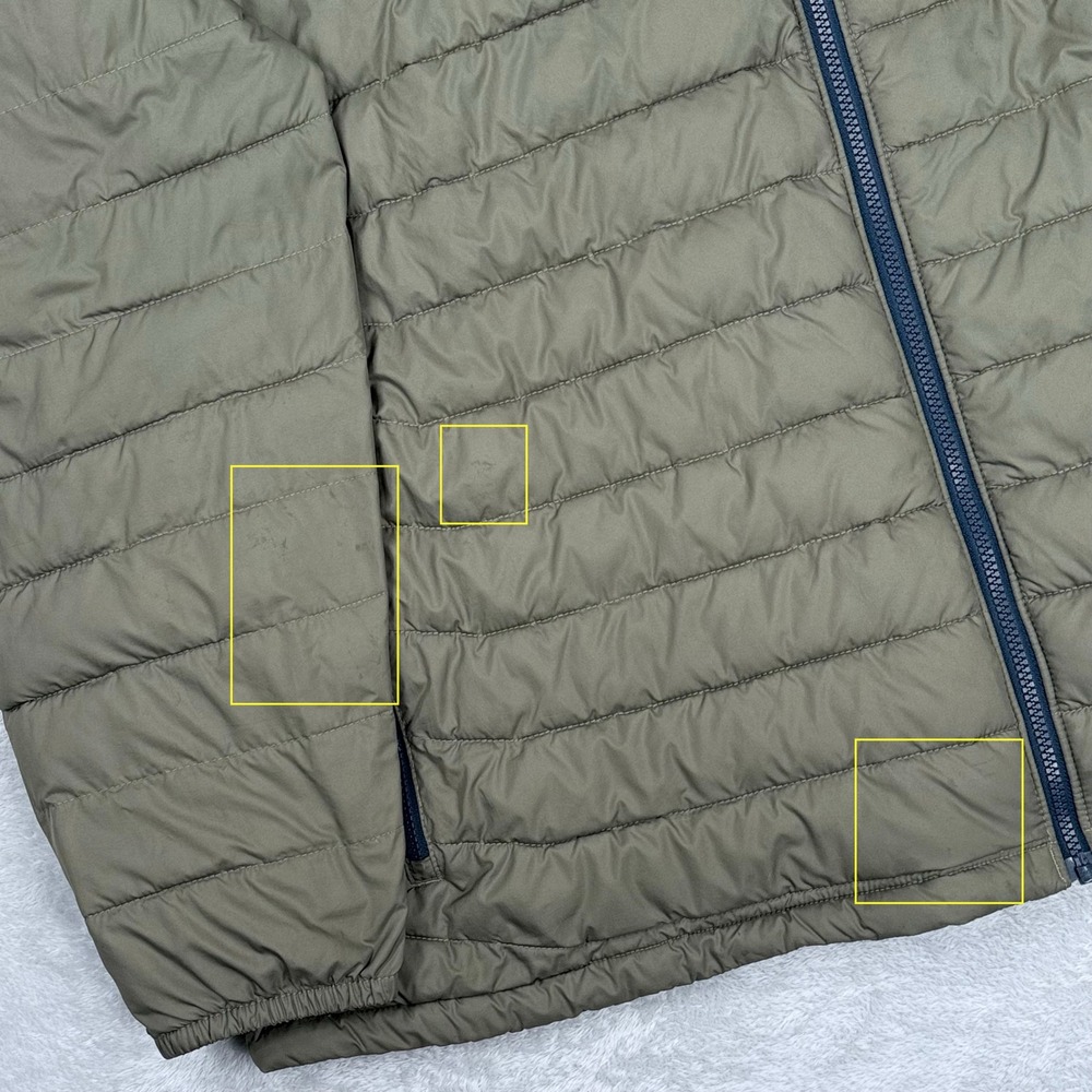 Columbia Powder Lite Jacket Mens 4X Green Omni Heat Insulated Puffer Full Zip - Picture 9 of 12